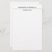Plain Elegant Attractive Minimalist Briefpapier (Voorkant / Achterkant)