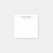 Plain Elegant Attractive Minimalist Post-it® Notes (Voorkant)