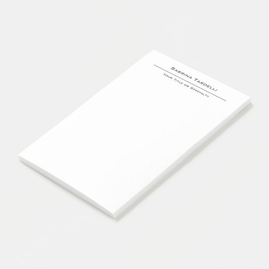 Plain Elegant Attractive Minimalist Post-it® Notes (Schuin)