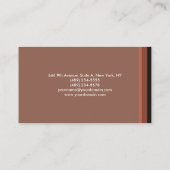 Plain Elegant minimalist Linen Visitekaartje (Achterkant)