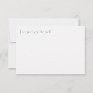 Plain Elegant Modern minimalist Bedankkaart