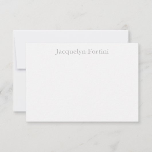 Plain Elegant Modern minimalist Bedankkaart (Voorkant)