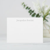 Plain Elegant Modern minimalist Bedankkaart (Staand voorkant)