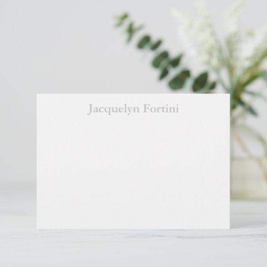 Plain Elegant Modern minimalist Bedankkaart (Staand voorkant)