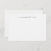 Plain Elegant Modern minimalist Bedankkaart (Voorkant / Achterkant)