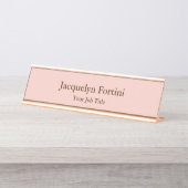 Plain Elegant Modern minimalist Bureau Naambordje (Voorkant)