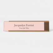 Plain Elegant Modern minimalist Bureau Naambordje (Voorkant)