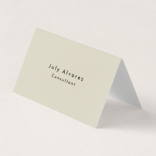 Plain Elegant Modern minimalist Visitekaartjes
