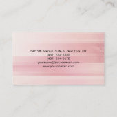 Plain Elegant Modern Roze Minimalist Visitekaartje (Achterkant)