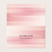 Plain Elegant Modern Roze Minimalist Visitekaartjes (Buitenkant ongevouwen)