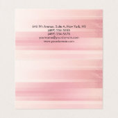 Plain Elegant Modern Roze Minimalist Visitekaartjes (Binnenkant ongevouwen)