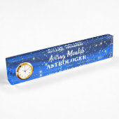 Plain Elegant Moderne Astrologer Bureau Nom Plaque