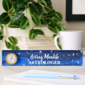 Plain Elegant Moderne Astrologer Bureau Nom Plaque