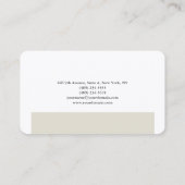 Plain Elegant Premium Silk Minimalist Modern Visitekaartje (Achterkant)