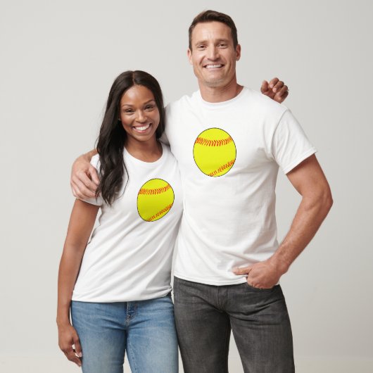 Plain en Simple Fasch Softball Mannen T-Shirt (Unisex)