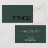 Plain Fitness Modern minimalist Visitekaartje (Voorkant / Achterkant)
