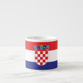 Plain Flag Kroatië Espresso Kop (Voorkant)