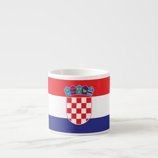 Plain Flag Kroatië Espresso Kop (Voorkant)