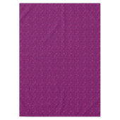 Plain floral pattern retro burgundy tafelkleed (Voorkant)