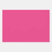 Plain Fluorescent Paradise Roze tinten 3 tinten Inpakpapier Vel (Voorkant 3)