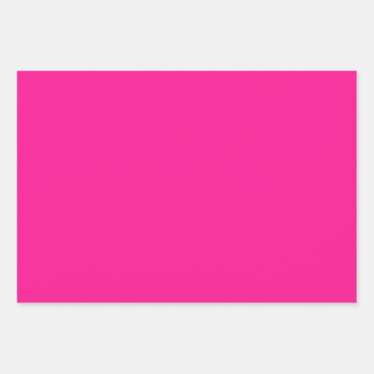 Plain Fluorescent Paradise Roze tinten 3 tinten Inpakpapier Vel (Voorkant)