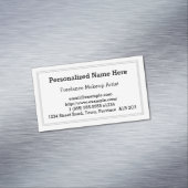 Plain Freelance Makeup Artist Magnetisch Visitekaartje (Voorbeeld)