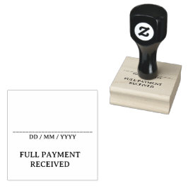 Plain "FULL PAYMENT RECEIVED" Rubberstempel