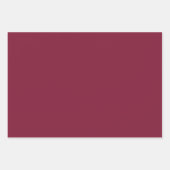 Plain Glory Crimson Wijnkastanjebruin tinten 3 tin Inpakpapier Vel (Voorkant 3)