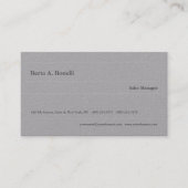 Plain Gray minimalist Modern Visitekaartje (Voorkant)