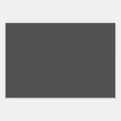 Plain Gunmetal Jet Grey Shades 3 Tones Inpakpapier Vel (Voorkant 2)