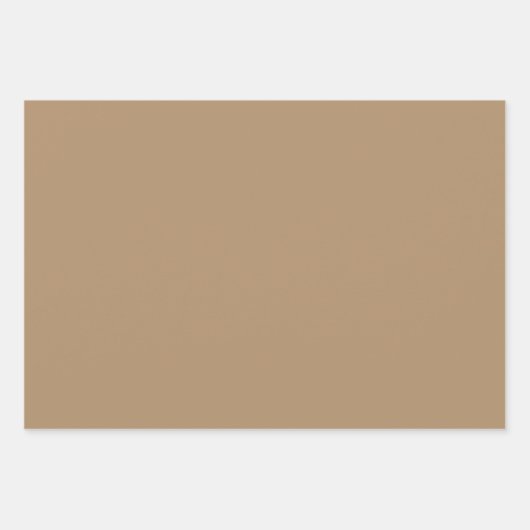 Plain Honing Iced Koffie Bruine tinten 3 tinten Inpakpapier Vel (Voorkant 3)