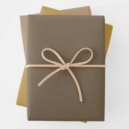 Plain Honing Iced Koffie Bruine tinten 3 tinten Inpakpapier Vel (In situ)