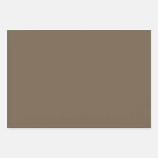 Plain Honing Iced Koffie Bruine tinten 3 tinten Inpakpapier Vel (Voorkant)