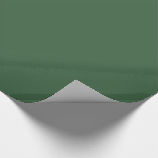 Plain Hunter Green Cadeaupapier (Hoek)