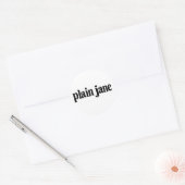 Plain Jane Ronde Sticker (Envelop)