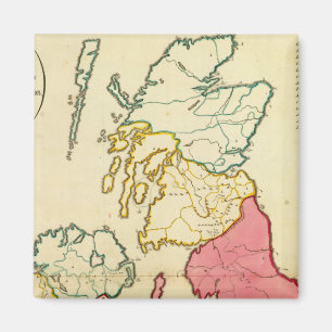 Plain-kaart Britse eilanden Magneet