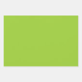 Plain Kremlin Limoen Geel Groen Tinten 3 Inpakpapier Vel (Voorkant 3)