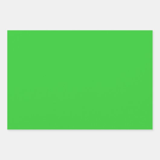 Plain Kremlin Limoen Geel Groen Tinten 3 Inpakpapier Vel (Voorkant 2)