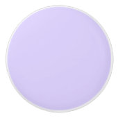 Plain Lavender Round Ceramic Knop Pull (Voorkant)