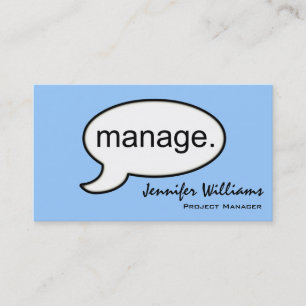 Plain Manager Management Modern Visitekaartje