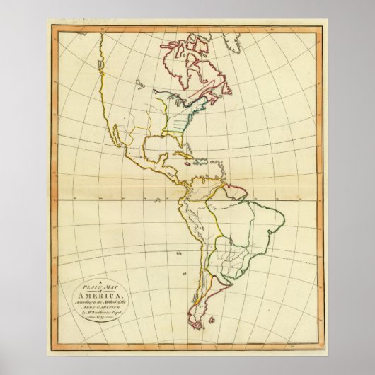 Plain map America Poster (Voorkant)