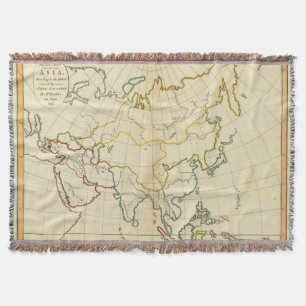 Plain map Asia Deken