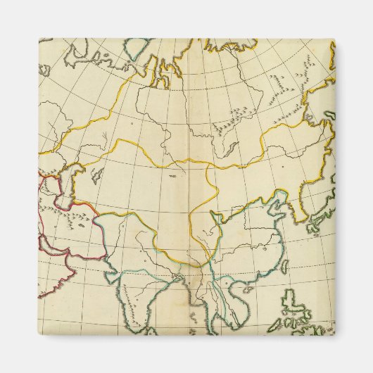 Plain map Asia Magneet (Voorkant)
