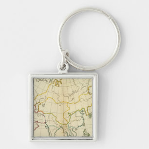 Plain map Asia Sleutelhanger