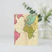 Plain map World Briefkaart (Staand voorkant)