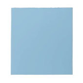 Plain massief pastelblauw notitieblok (Voorkant)