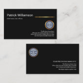 Plain minimalist Gold Line CEO Startup Visitekaartje (Voorkant / Achterkant)