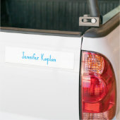 Plain Minimalist Professional Casual Handwriting Bumpersticker (Op Truck)