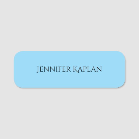 Plain Minimalist Professional Modern Naamplaatje (Voorkant)