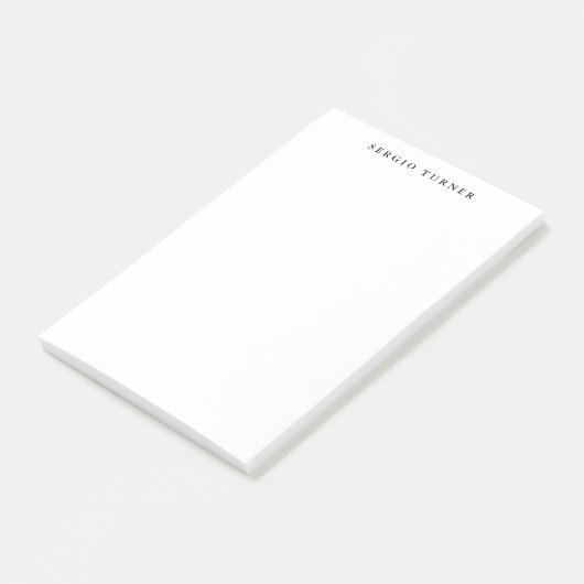 Plain Minimalist Professioneel Modern Eenvoudig Post-it® Notes (Schuin)